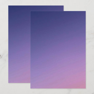 Solid Color Flat Invitations Announcements Card