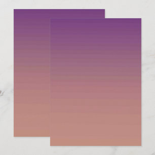 Solid Color Flat Invitations Announcements Card