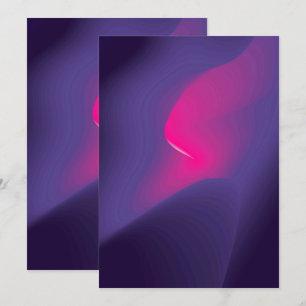 Solid Color Flat Invitations Announcements Card