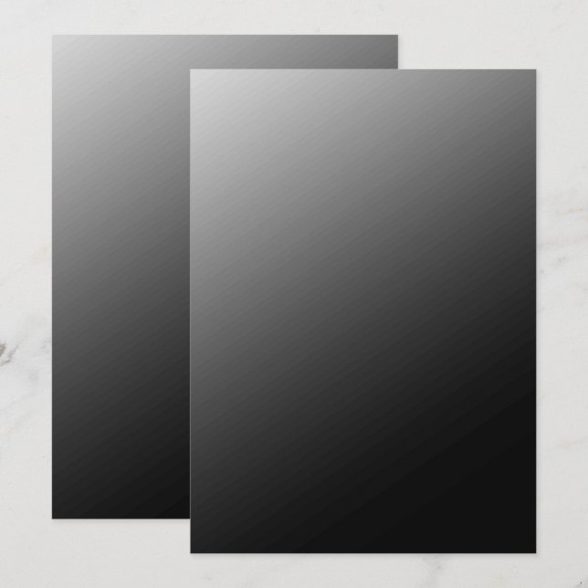 Solid Color Flat Invitations Announcements Card (Front/Back)
