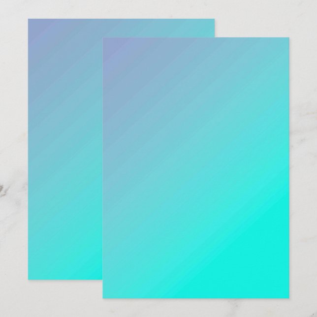 Solid Color Flat Invitations Announcements Card (Front/Back)