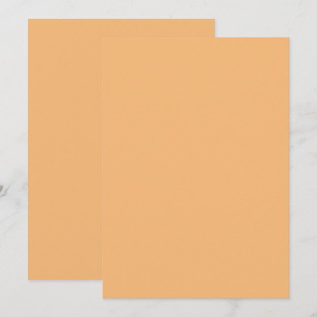 Solid Color Flat Invitations Announcements Card (Front/Back)