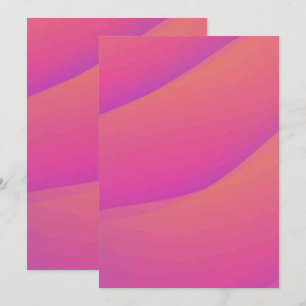 Solid Color Flat Invitations Announcements Card