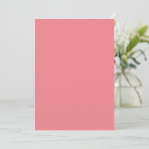 Solid Color Flat Invitations Announcements Card