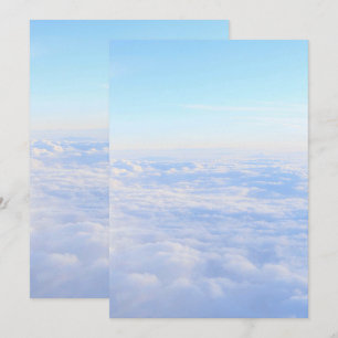 Solid Color Flat Invitations Announcements Card