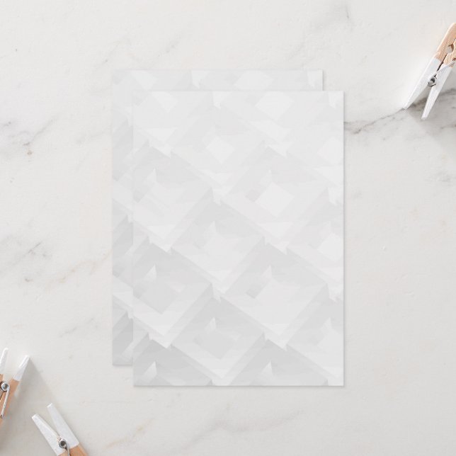 Solid Color Flat Invitations Announcements Card (Front/Back In Situ)