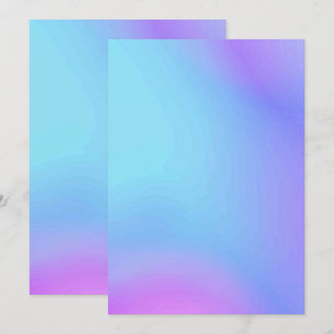 Solid Color Flat Invitations Announcements Card