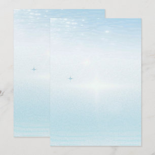 Solid Color Flat Invitations Announcements Card