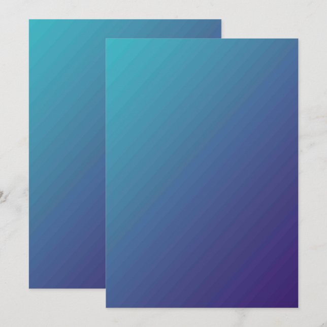 Solid Color Flat Invitations Announcements Card (Front/Back)