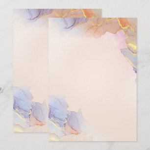 Solid Color Flat Invitations Announcements Card