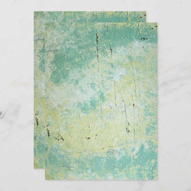 Solid Color Flat Invitations Announcements Card (Front/Back)