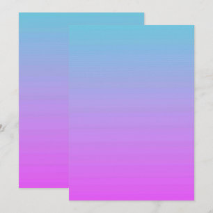 Solid Color Flat Invitations Announcements Card