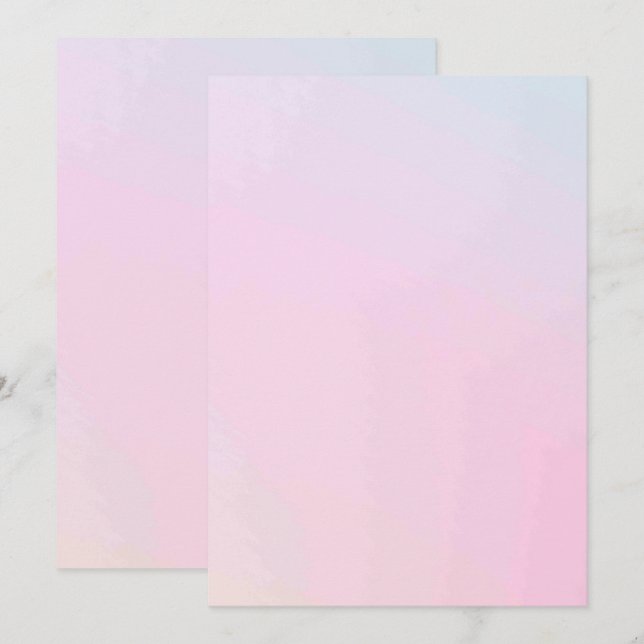 Solid Color Flat Invitations Announcements Card (Front/Back)