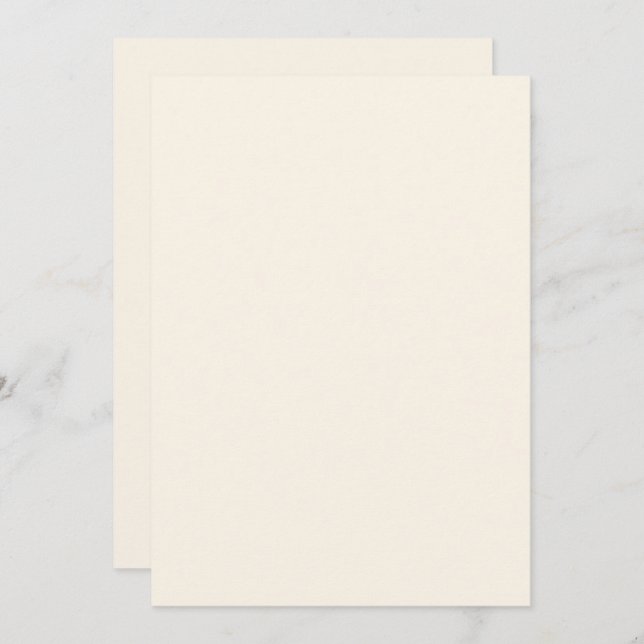 Solid Color Flat Invitations Announcements Card (Front/Back)