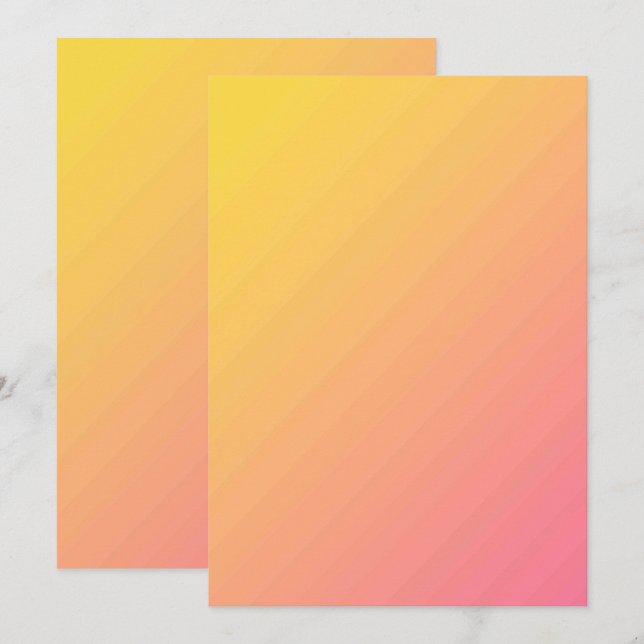 Solid Color Flat Invitations Announcements Card (Front/Back)