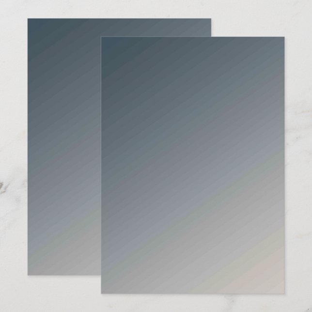 Solid Color Flat Invitations Announcements Card (Front/Back)