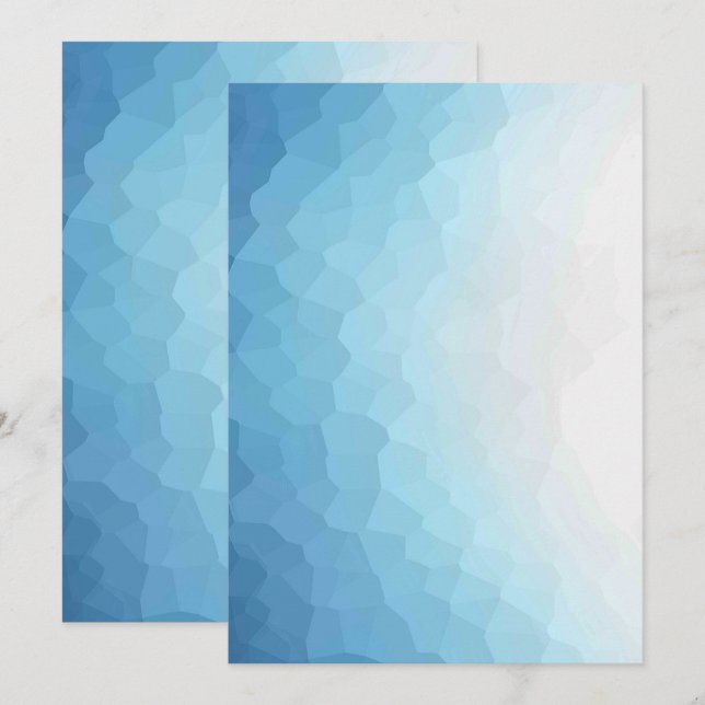 Solid Color Flat Invitations Announcements Card (Front/Back)