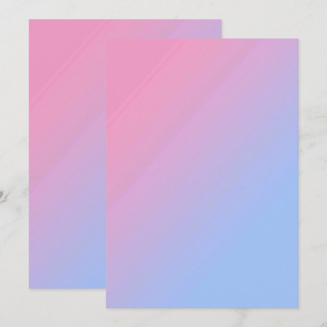 Solid Color Flat Invitations Announcements Card (Front/Back)