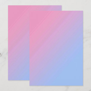 Solid Color Flat Invitations Announcements Card