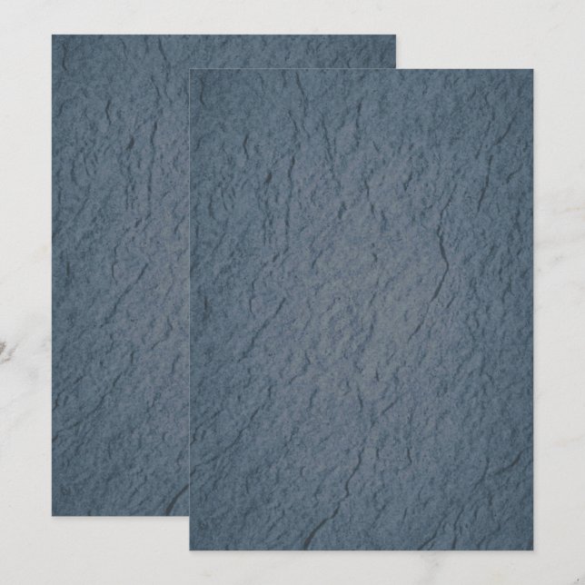 Solid Color Flat Invitations Announcements Card (Front/Back)