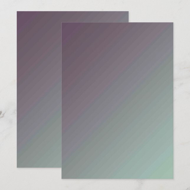 Solid Color Flat Invitations Announcements Card (Front/Back)