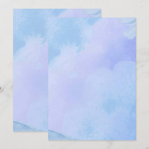 Solid Color Flat Invitations Announcements Card