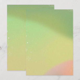 Solid Color Flat Invitations Announcements Card
