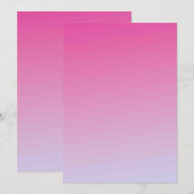 Solid Color Flat Invitations Announcements Card (Front/Back)