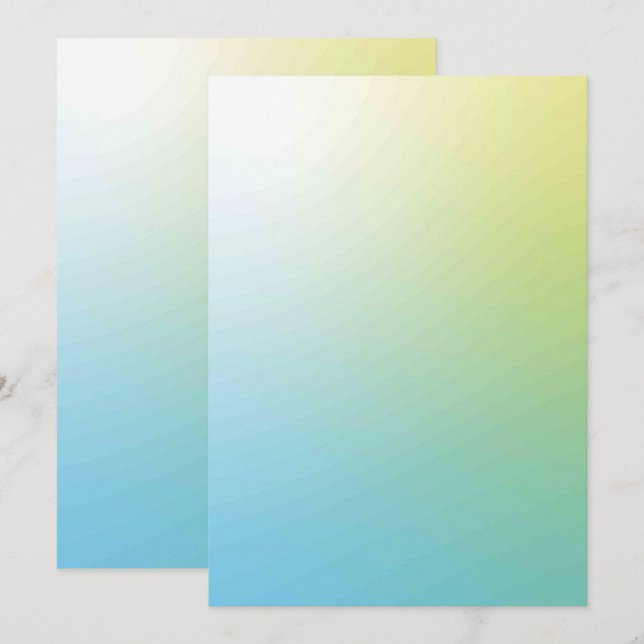 Solid Color Flat Invitations Announcements Card (Front/Back)