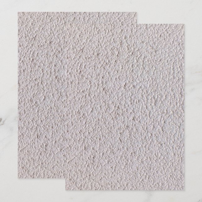 Solid Color Flat Invitations Announcements Card (Front/Back)