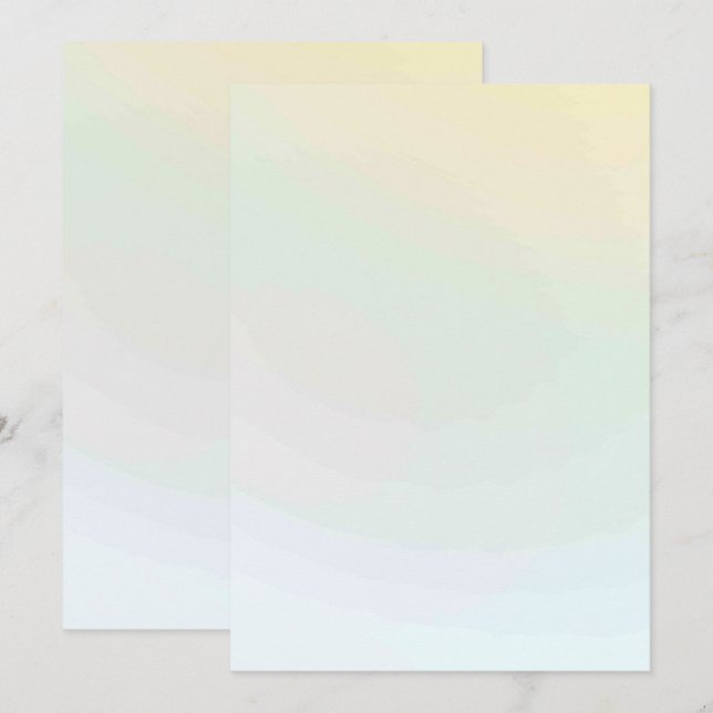 Solid Color Flat Invitations Announcements Card (Front/Back)