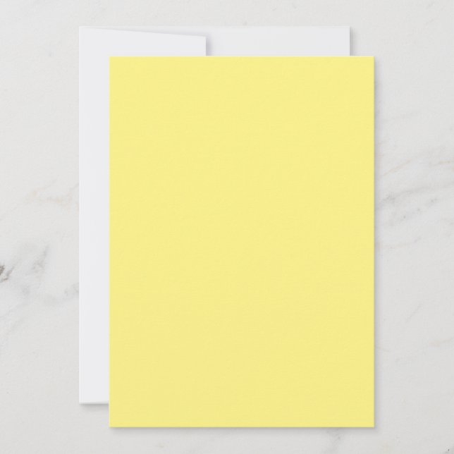 Solid Color Flat Invitations Announcements Card (Front)