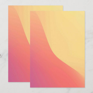 Solid Color Flat Invitations Announcements Card