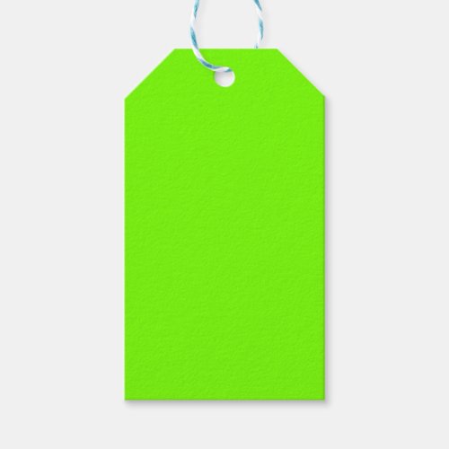 solid color fluorescent  green background gift tags