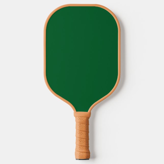 Solid Color: Forest Green Pickleball Paddle (Front)