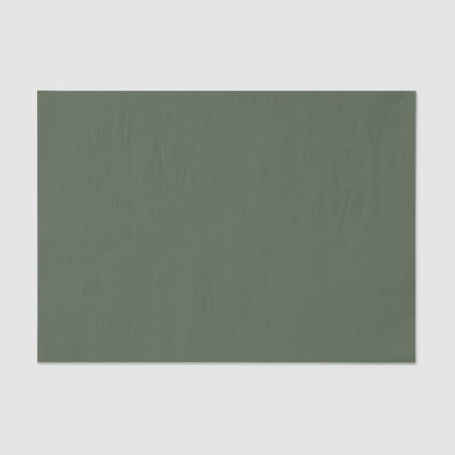 Solid color Forest Moss dark green Tissue Paper (Front)