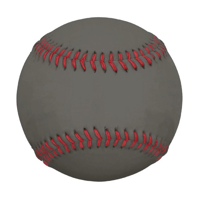 Solid color Forest Shadow green grey Baseball (Front)