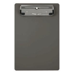 Solid color Forest Shadow green grey Mini Clipboard
