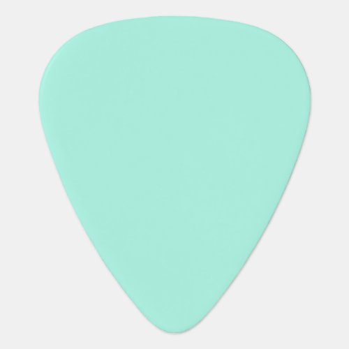 Solid color fresh mint guitar pick