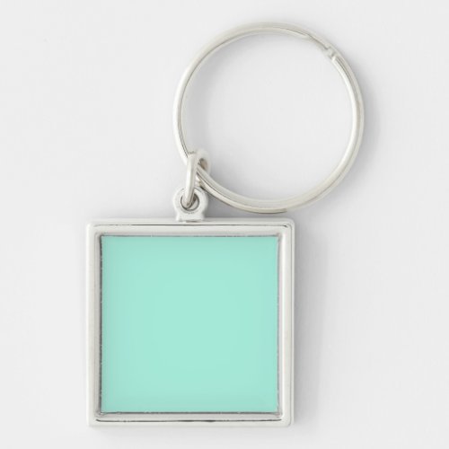 Solid color fresh mint keychain