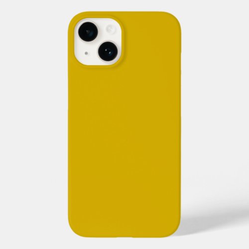 Solid color goldenrod plain mustard yellow Case_Mate iPhone 14 case