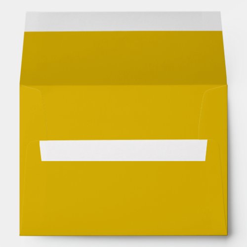 Solid color goldenrod plain mustard yellow envelope