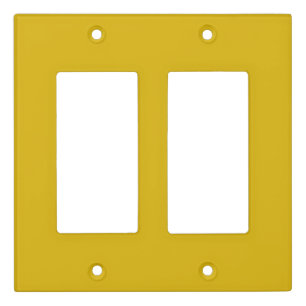 Solid color goldenrod plain mustard yellow light switch cover