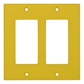 Solid color goldenrod plain mustard yellow light switch cover