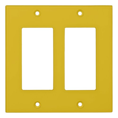 Solid color goldenrod plain mustard yellow light switch cover