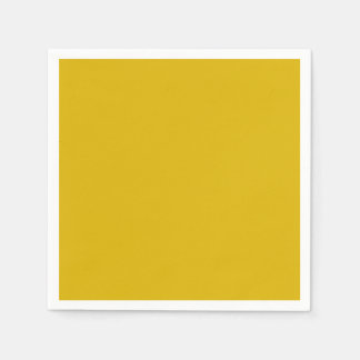 Solid color goldenrod plain mustard yellow napkins