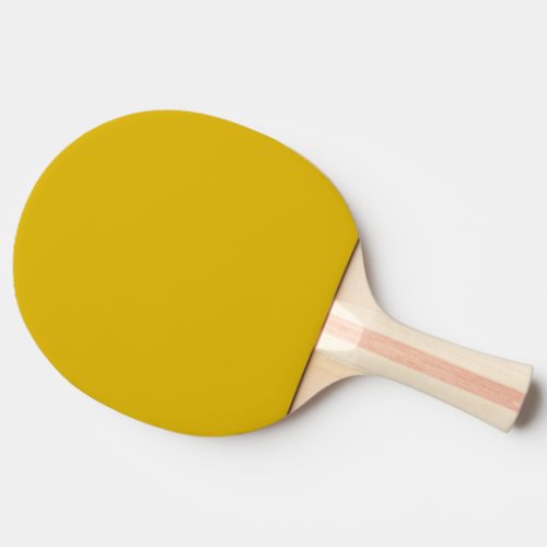 Solid color goldenrod plain mustard yellow ping pong paddle