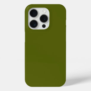 Solid color grape vine dark green iPhone 15 pro case