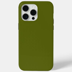 Solid color grape vine dark green iPhone 15 pro max case