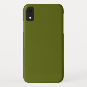 Solid color grape vine dark green iPhone XR case